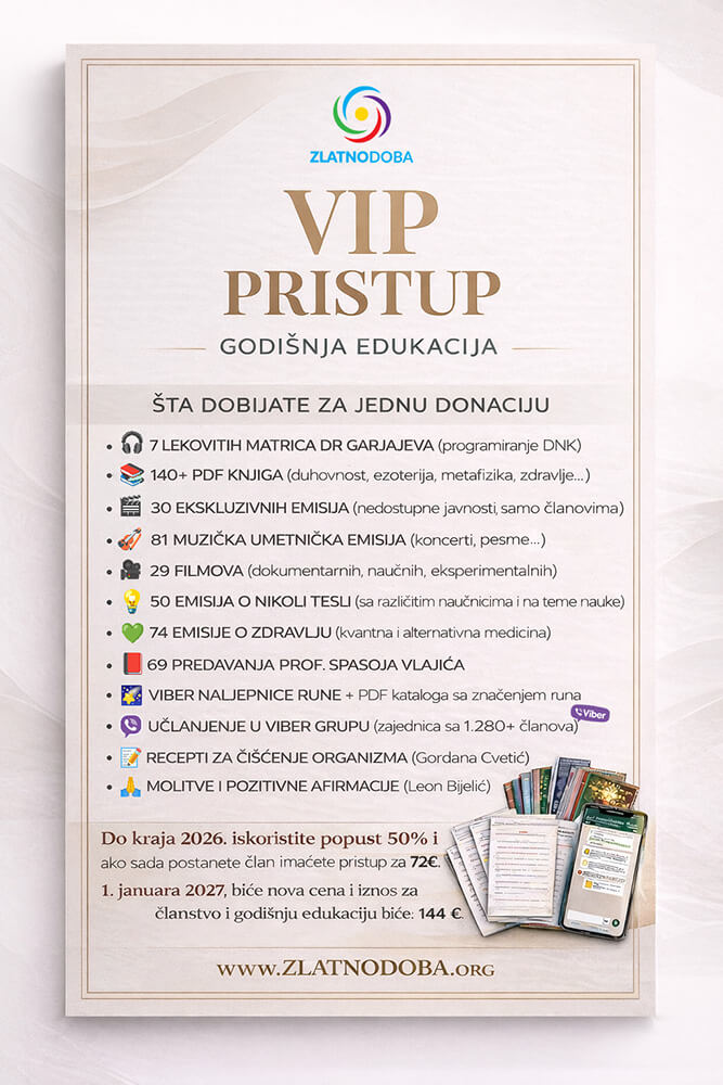 GODIŠNJA EDUKACIJA ZLATNO DOBA - Vip pristup - Arhiva 72€ donacija