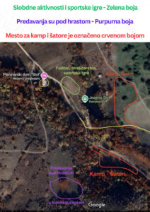 Susreti roda 7 - Mapa i mesto za kampovanje - Planina Stol, Srbija