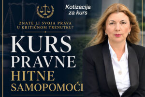 Kotizacija za kurs pravne pomoći - Vesna Simović - Zlatno doba - Beograd, Srbija - 2026