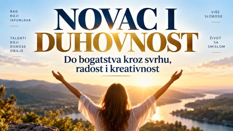 NOVAC I DUHOVNOST: Do bogatstva kroz svrhu, radost i kreativnost